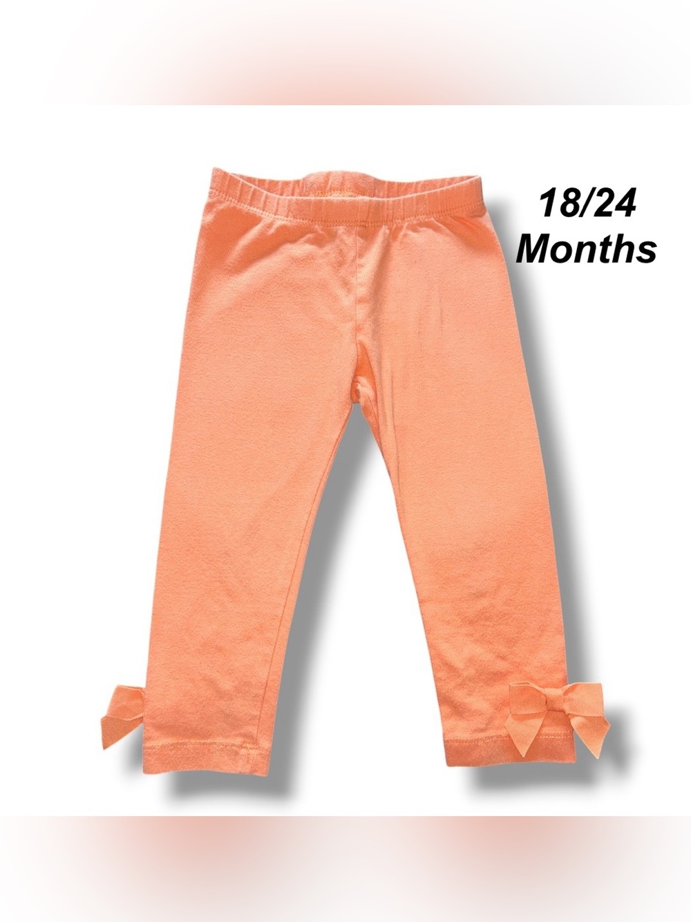 Gymboree Girls Bow Trim Cotton-Leggings size 18-24 months